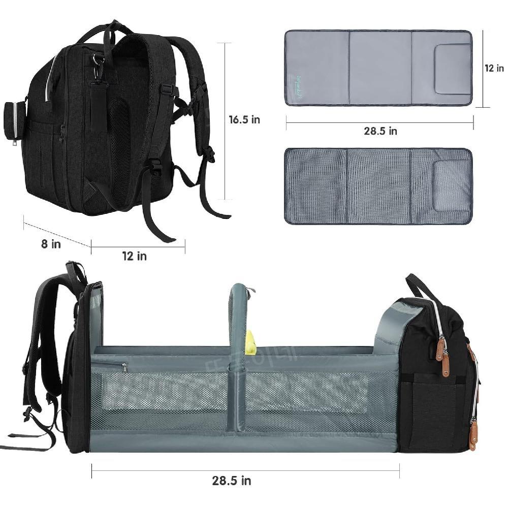 기능성 기저귀 가방 위한 모던 올인원 프리미엄 엄마 아빠 가벼운