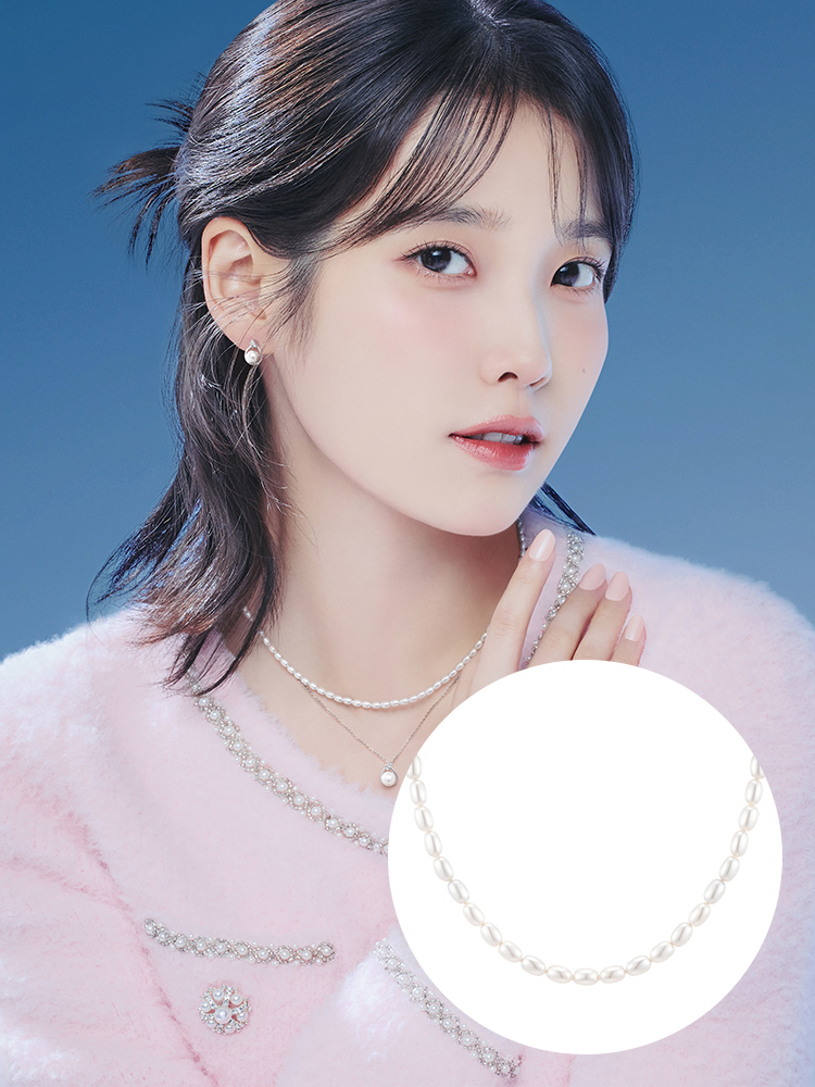 [아이유 PICK] 제이에스티나 Lucia Joelle 진주 비드목걸이 (JJJONI0BS731SR420)