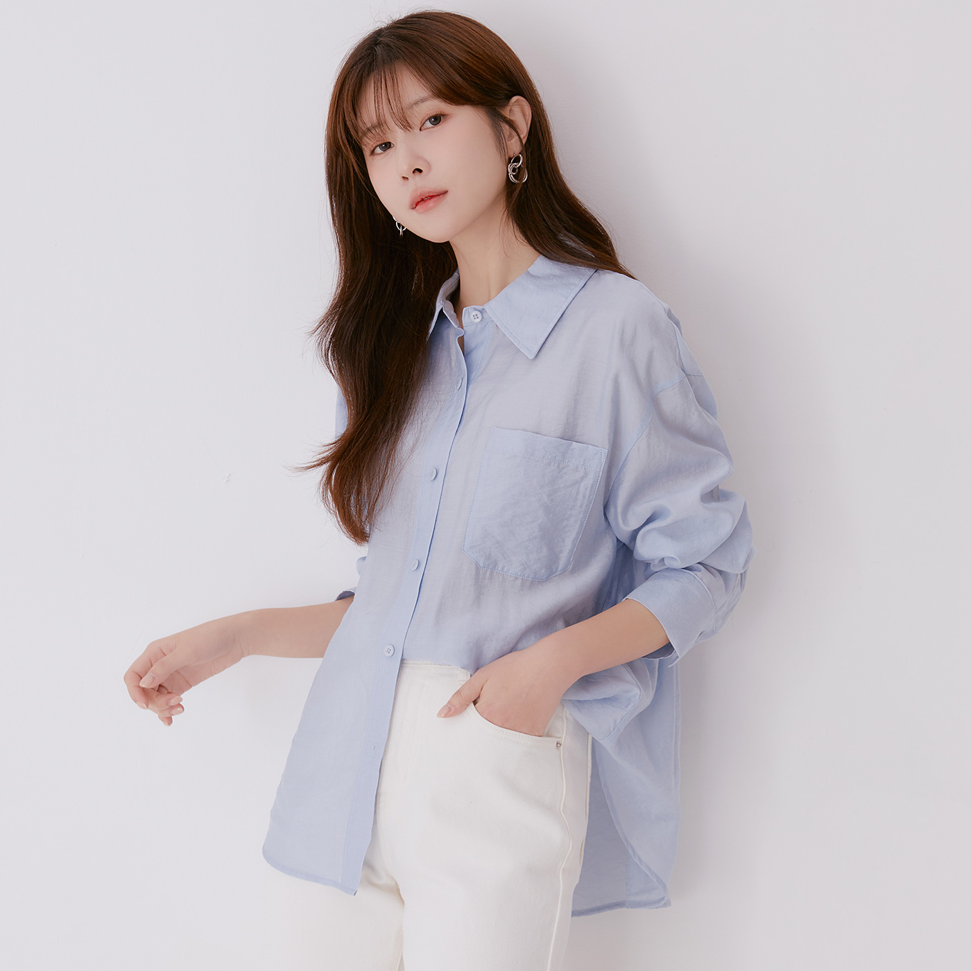 로엠 루즈핏 셔츠 RMYWE24R12 - 상세 이미지 2