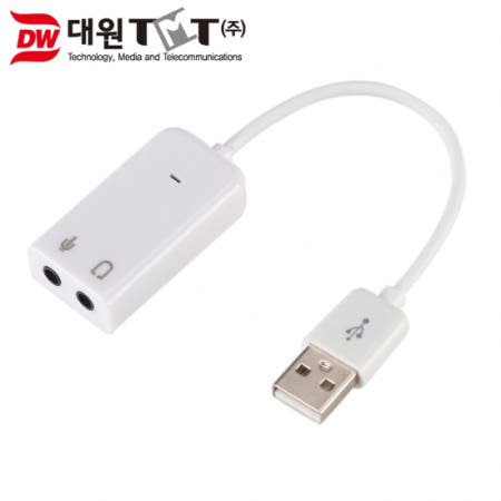 대원TMT 외장형 USB2.0 사운드 카드 (DW-USOUND)
