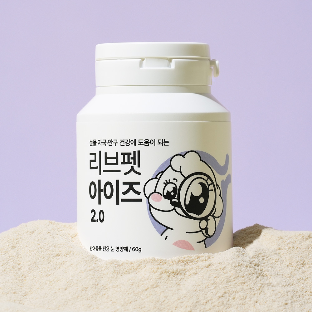 리브펫 아이즈 고양이 강아지 눈 눈물 영양제 60g, 1개