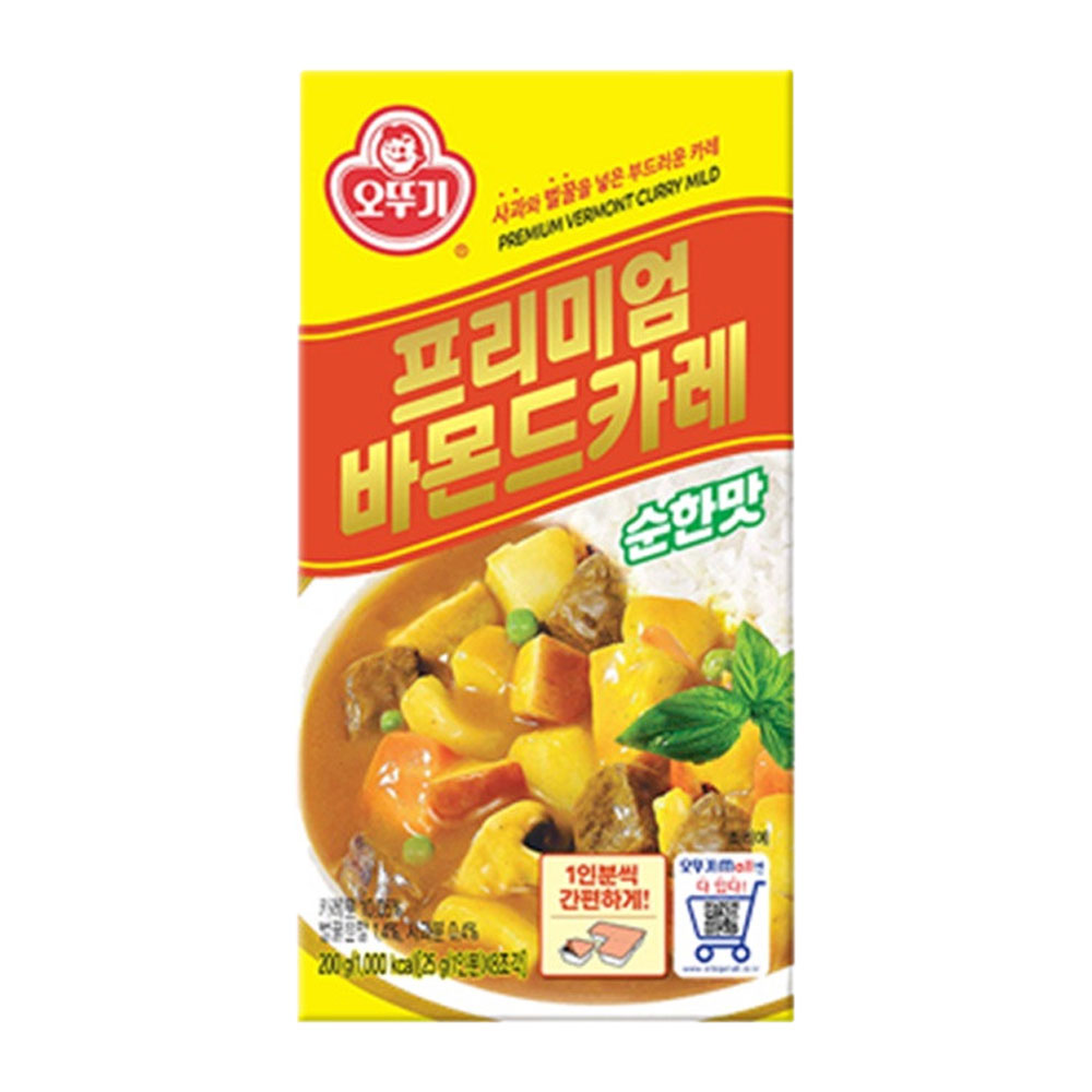 오뚜기 프리미엄바몬드카레 고형 순한맛, 200g, 1개 - 상품 이미지