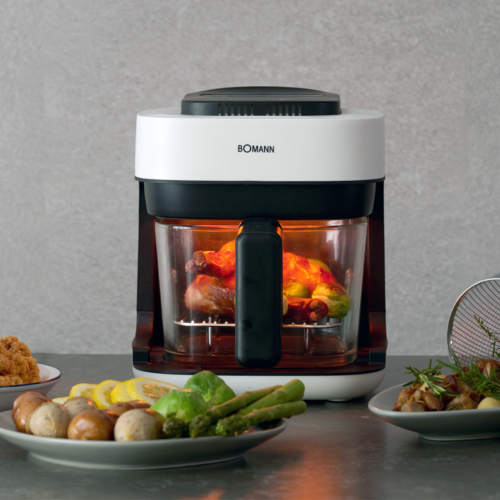 보만 에어프라이어 유리에어프라이어 RAF209EG1I 로티세리 2L