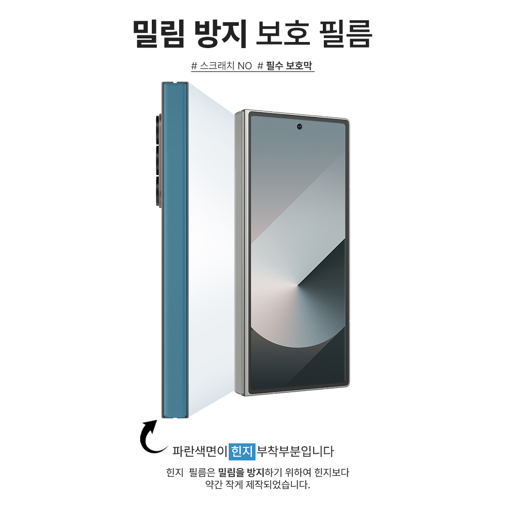 랩씨 힌지 보호 필름 스크래치 방지 손쉬운 부착 C-Skin 갤럭시Z 폴드6, 2매입 - 상세 이미지 4