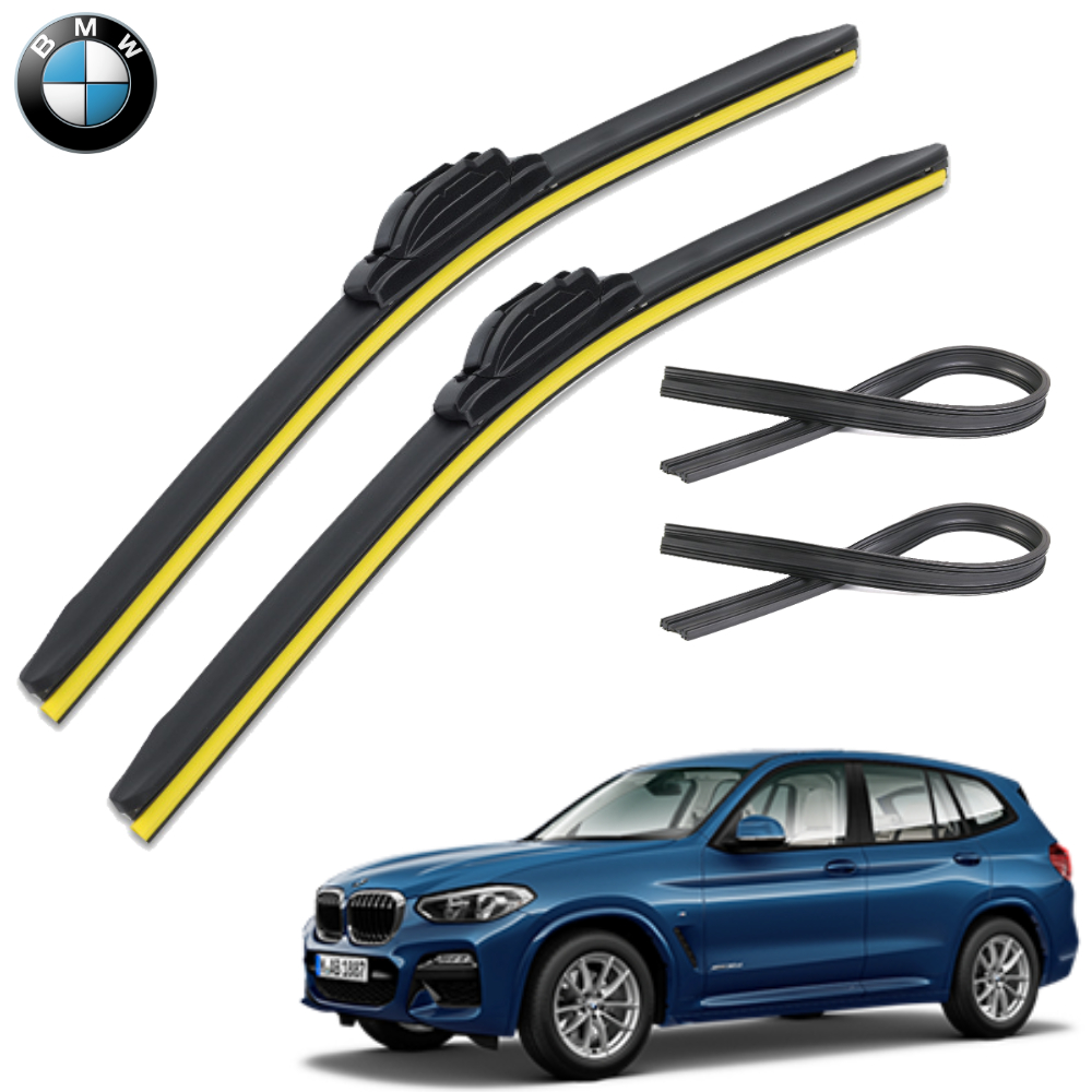 1+1+1 BMW X3 윈도우브러쉬 와이퍼 블레이드 리필고무 세트 PR - 메인 이미지