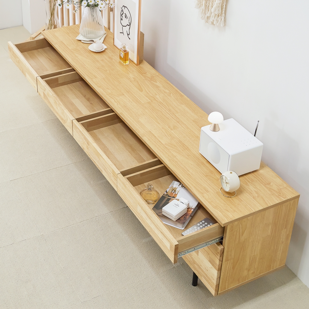 바젠트 75인치 85인치 티비장 높은 북유럽원목 티브다이 장식장