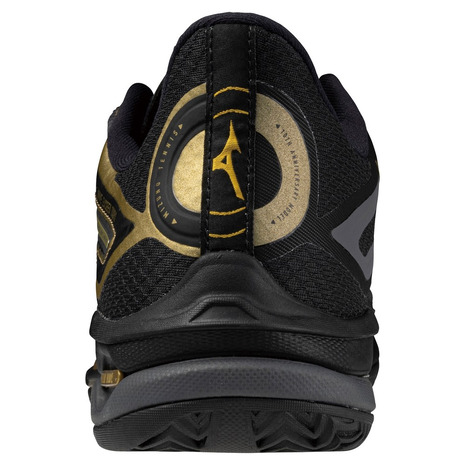 미즈노 MIZUNO 웨이브 엑시드 투어6 테니스화 OC 240-280 블랙 골드 - 상세 이미지 5