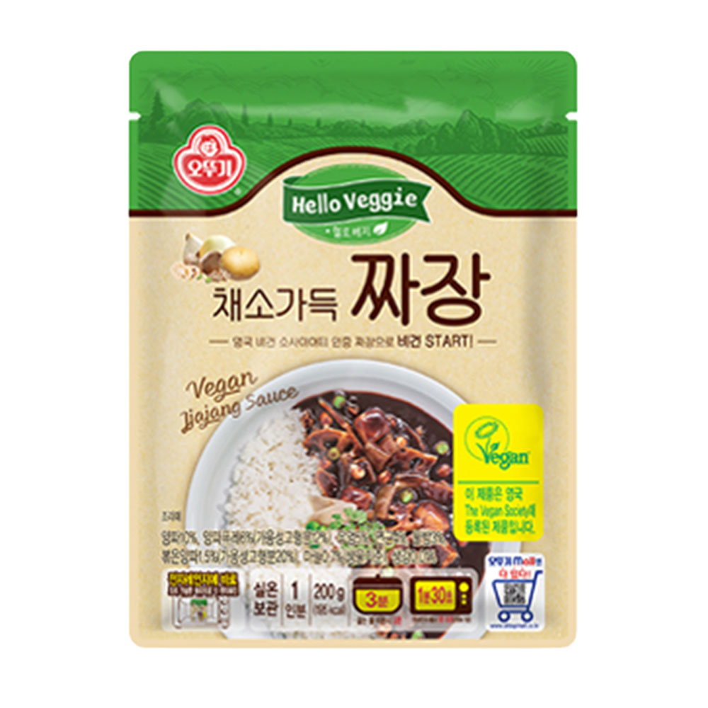 오뚜기 헬로베지 비건 채소가득짜장 200g