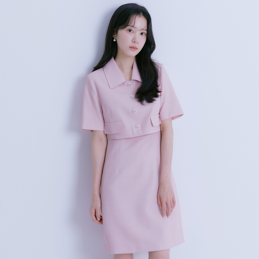 로엠 린넨라이크 2in1 원피스 RMOWE37ST2