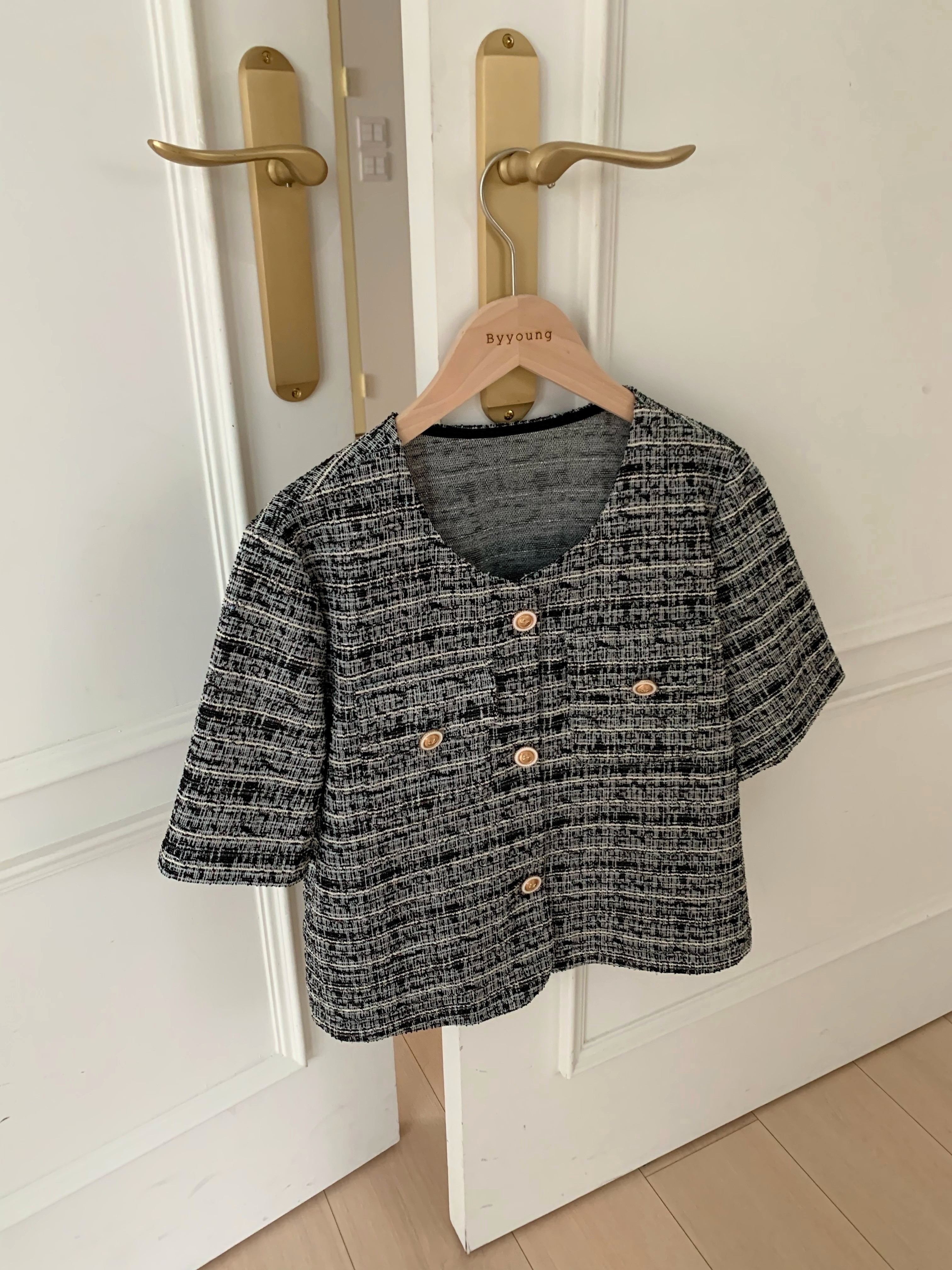 ツイード半袖ジャケット | ファッション通販サイト NUGU