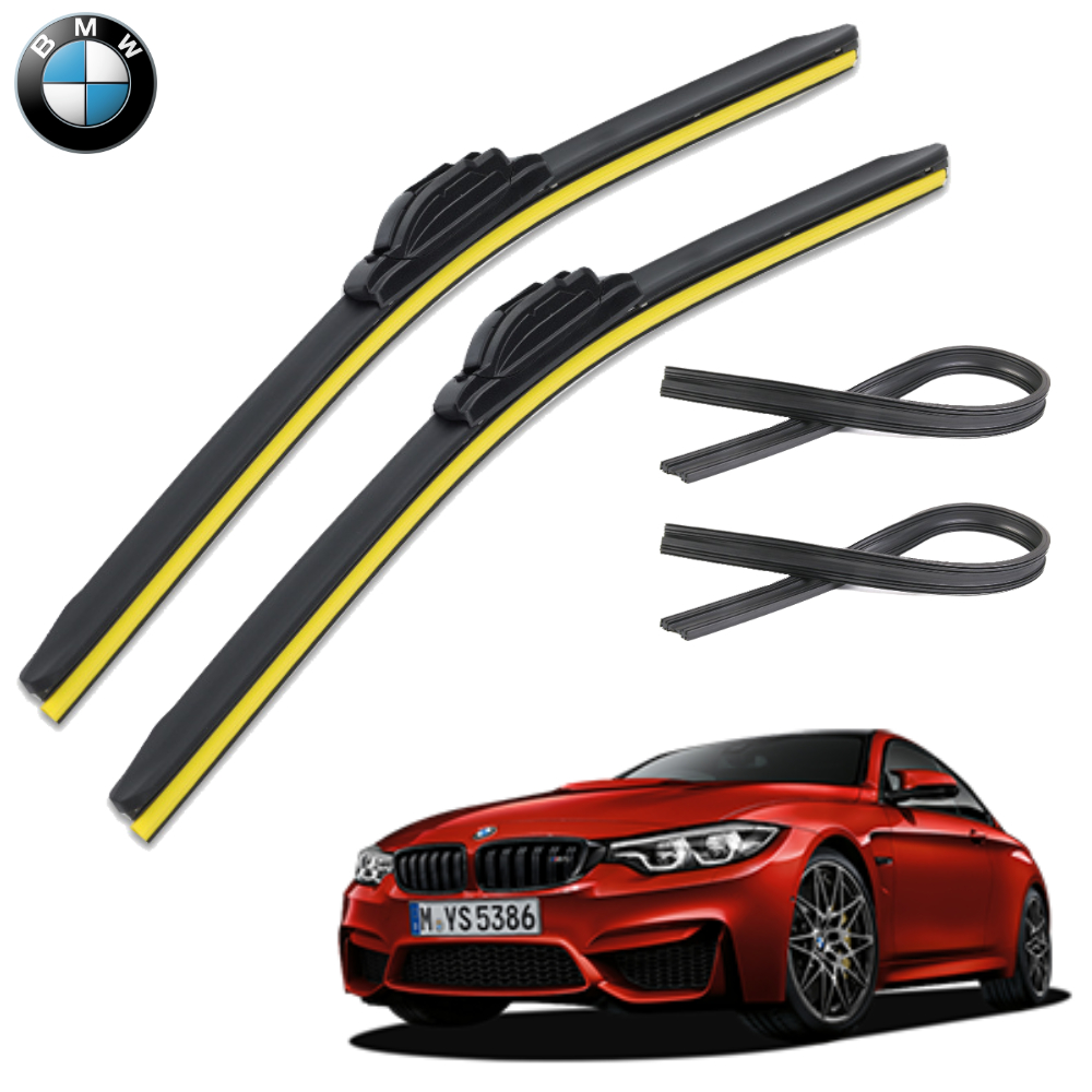 1+1+1 BMW M4 윈도우브러쉬 와이퍼 블레이드 리필고무 세트 PR - 메인 이미지