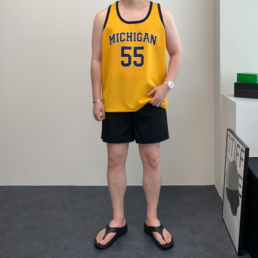 1+1 남자 빅사이즈 냉감 냉장고 반바지 여름 쿨 4부 5부 스판 밴딩 숏팬츠 - 상세 이미지 5