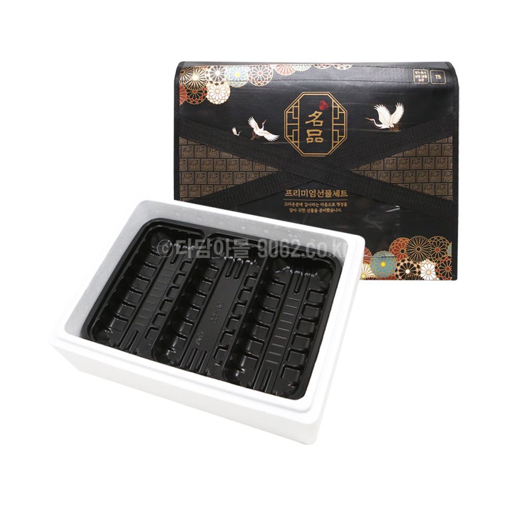 정육포장용기 3칸 SS-3C (PP) 200개 1박스 : 에스엔디몰