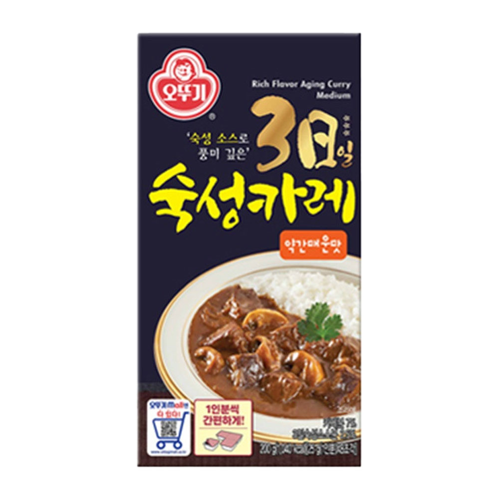 오뚜기 3일숙성카레 고형 약간매운맛 200g - 상품 이미지