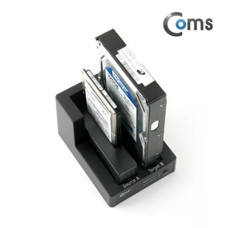 라이트컴 Coms USB 3.0 듀얼 하드 도킹스테이션, 2Port /SATA, Clone (KS343)