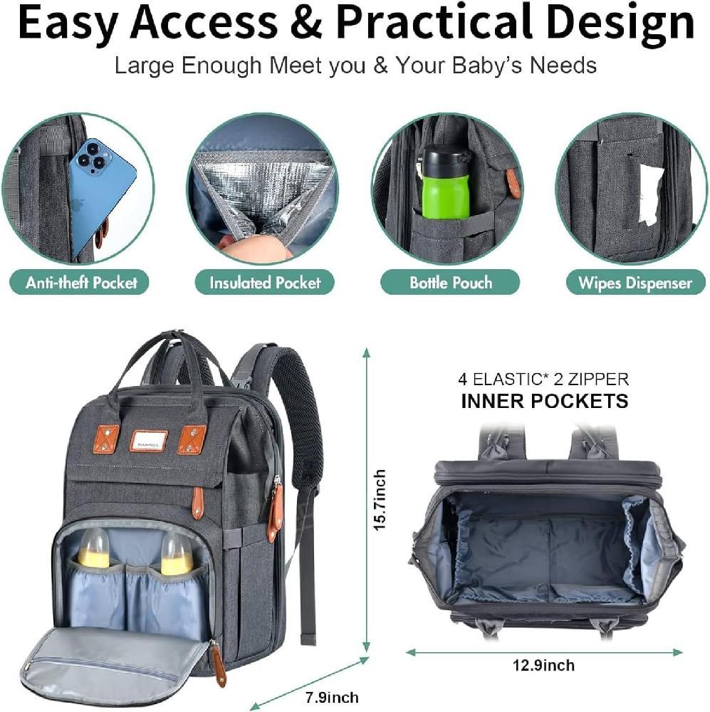 기능성 기저귀 가방 올인원 위한 모던 프리미엄 엄마 아빠 가벼운 기저귀가방