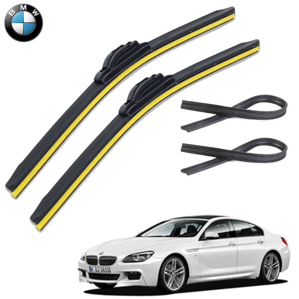 1+1+1 BMW 6시리즈 윈도우브러쉬 와이퍼 블레이드 리필고무 세트 PR - 메인 이미지