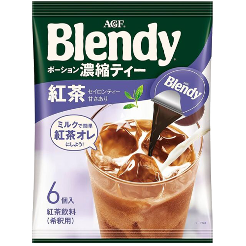 AGF 블렌디 일본 포션커피 액상커피 홍차 오레 6개입 - 상품 이미지