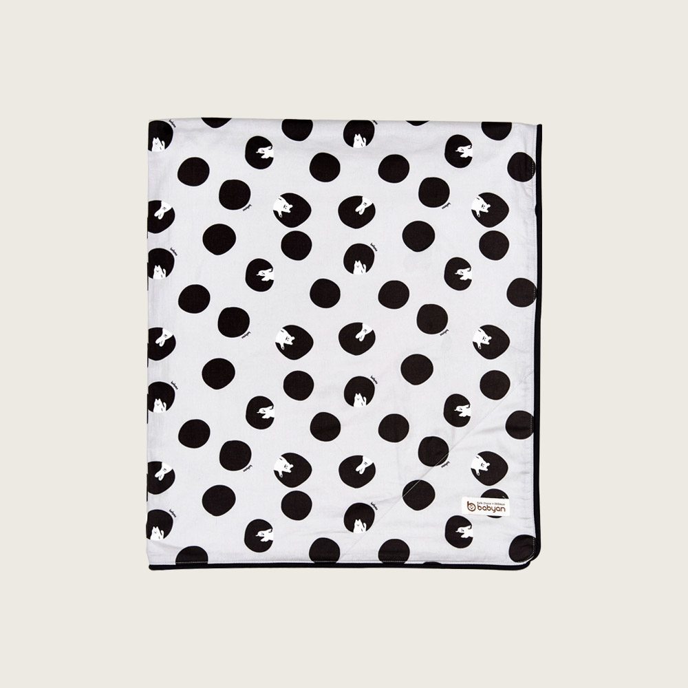 베이비앙 국내산 무형광 신생아 유아 아기 까꿍도트 라이트 블랭킷