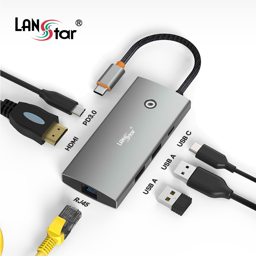 C타입 허브 멀티 맥북허브 6in1 HDMI ON OFF 기능 지원 (LS-U61MH) - 상세 이미지 2
