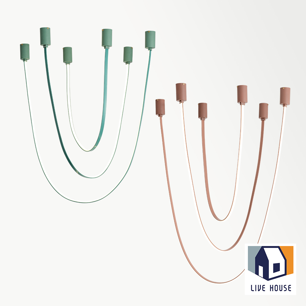 LED 메브릭 펜던트 줄조명 특이한 인테리어 카페조명 민트 20w - 상세 이미지 3