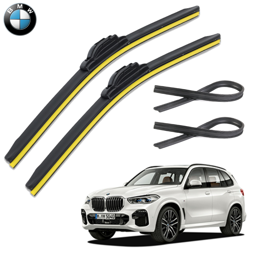 1+1+1 BMW X5 윈도우브러쉬 와이퍼 블레이드 리필고무 세트 PR - 메인 이미지