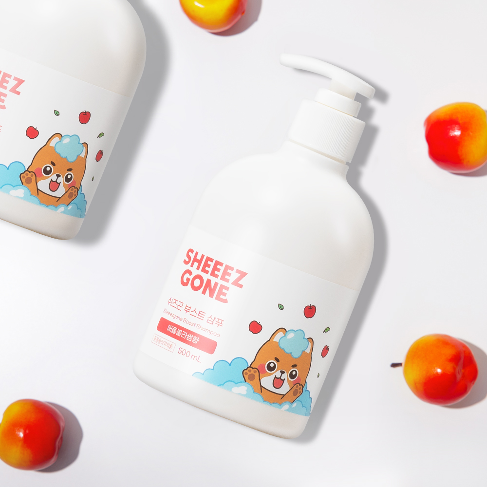 [고양이의 날] 퓨어버디 강아지 부스트 샴푸 애플블라썸향 500ml, 1개 - 상세 이미지 2