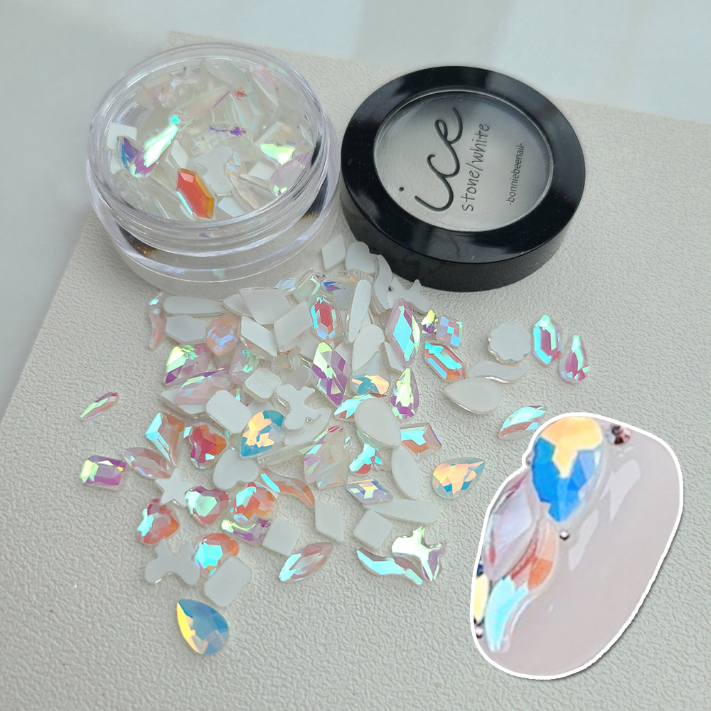 보니비 얼음스톤 대용량 화이트딜라이트 (약 100개입) 얼음조각 유리 믹스스톤