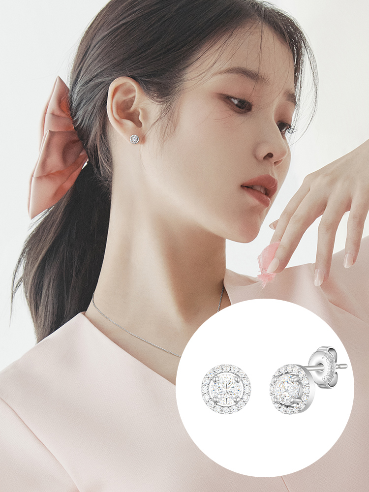 [N배송/아이유 PICK] 제이에스티나 WHITEMOND 귀걸이 or 목걸이 택1 이미지