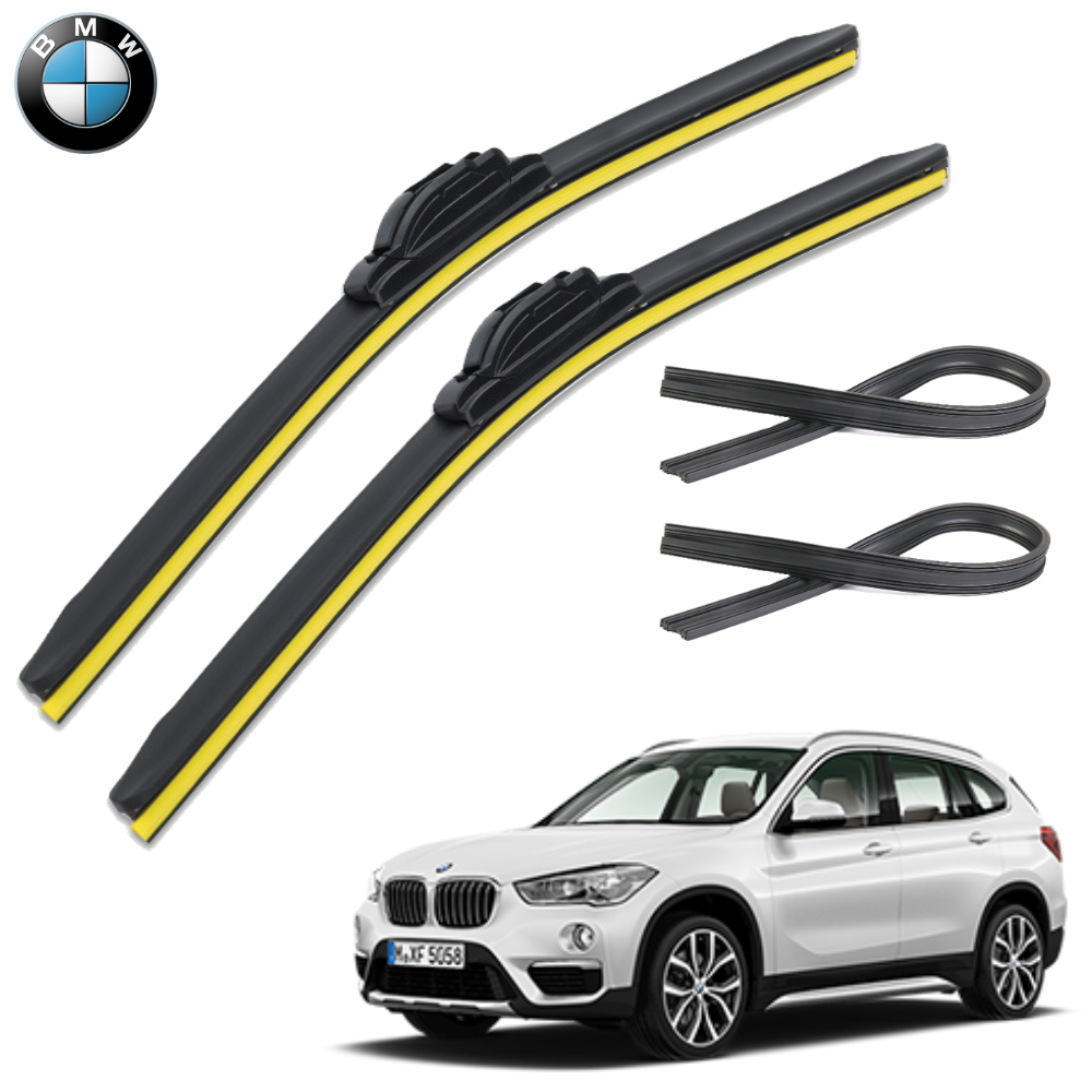 1+1+1 BMW X1 윈도우브러쉬 와이퍼 블레이드 리필고무 세트 PR - 상품 이미지
