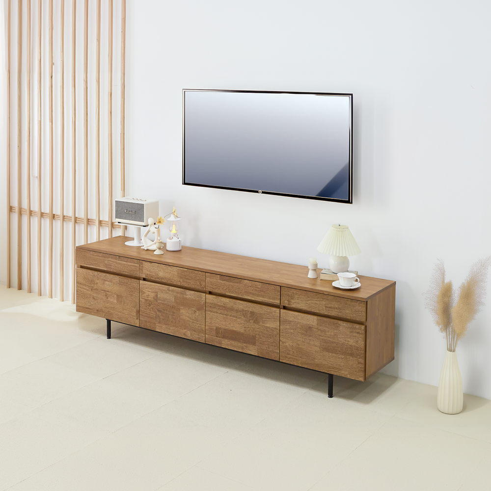 바젠트 75인치 85인치 티비장 높은 북유럽원목 티브다이 장식장
