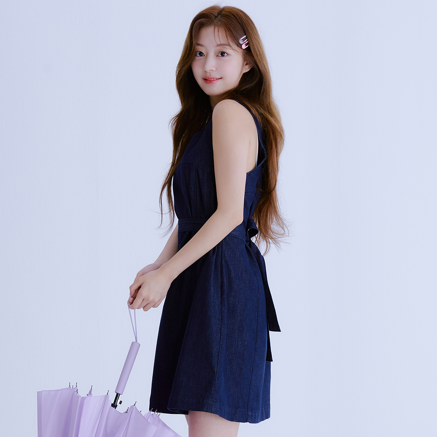 로엠 데님 뷔스티에 미니 원피스 RMOWE37GT1 - 상품 이미지