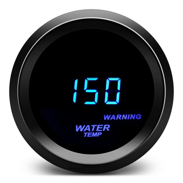 수온계 수조 정밀 야외 목욕물 2 52mm Water Temp Gauge 화씨 F송신기 키트 포함 12V 자동차 AUTO용 디지털 블루 LED Black : 투몬몰3