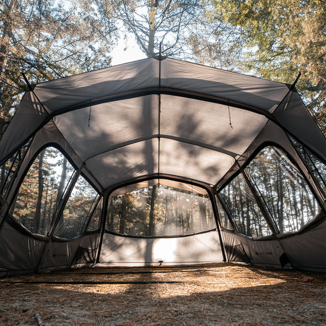 벤투스 텐트 4인용 리빙쉘 터널형 거실형 쉘터 캠핑텐트 분리형 베스티블 포함