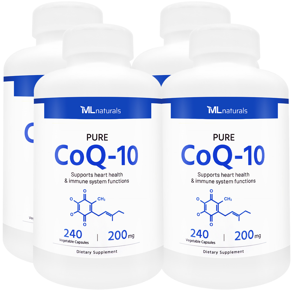 마이라이프내추럴스 퓨어 코큐텐 대용량 200mg 알약 240캡슐, 4개 - 메인 이미지