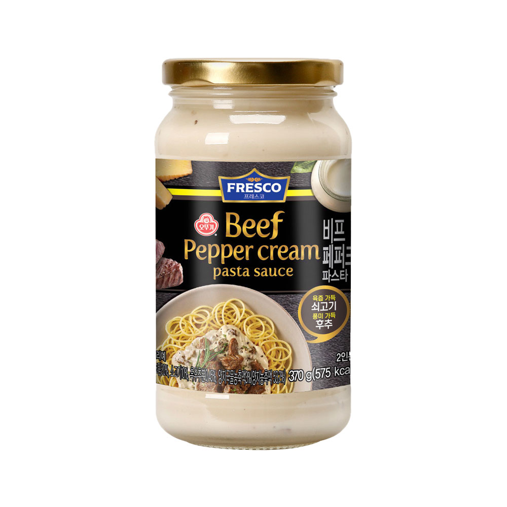 오뚜기 프레스코 파스타소스 비프페퍼크림 370g - 메인 이미지