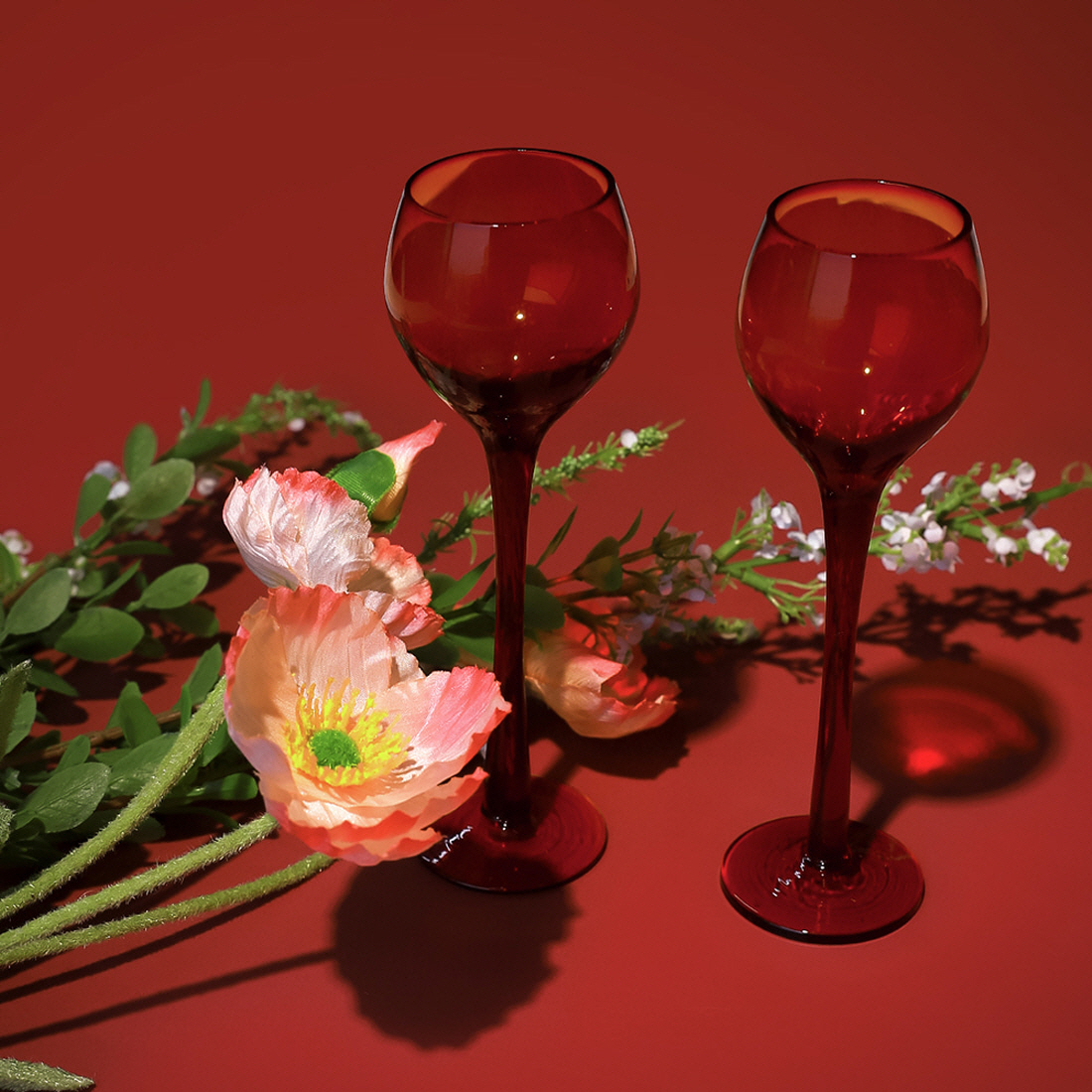 꽃 고블렛소주잔 손잡이 특이한소주잔 연태고량주 인생술잔 집들이선물 이미지 6