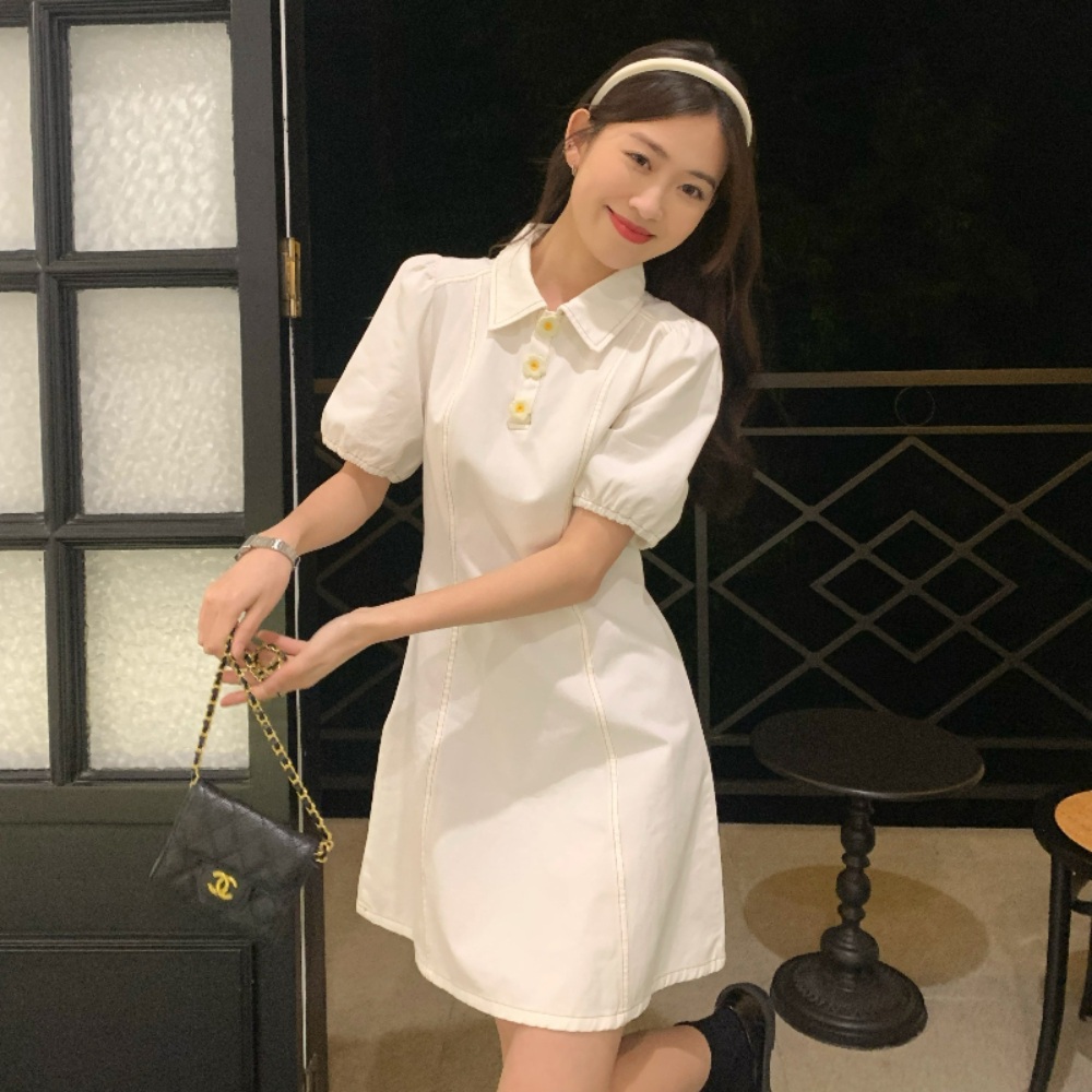 신랑수업 123회 이수지 원피스 화이트 카라넥 프렌치 의상 옷 패션 - 상세 이미지 4