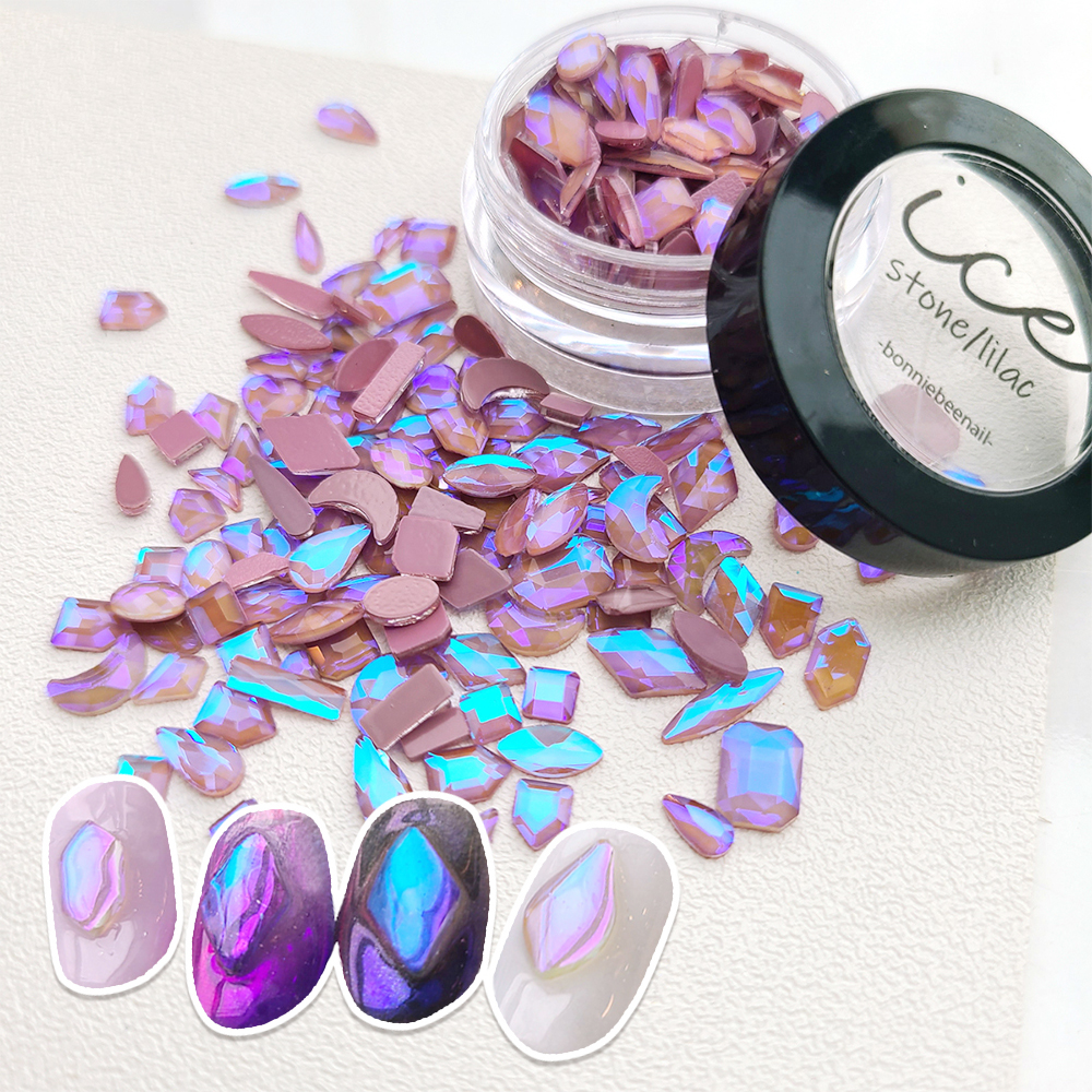 보니비 얼음스톤 대용량 라일락딜라이트 (약 100개입) 얼음조각 유리 믹스스톤