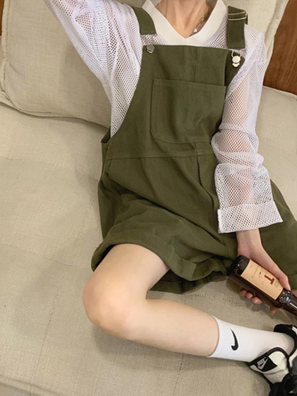 신랑수업 123회 사야 멜빵 반바지 팬츠 오버핏 데님 의상 옷 패션 - 상세 이미지 3