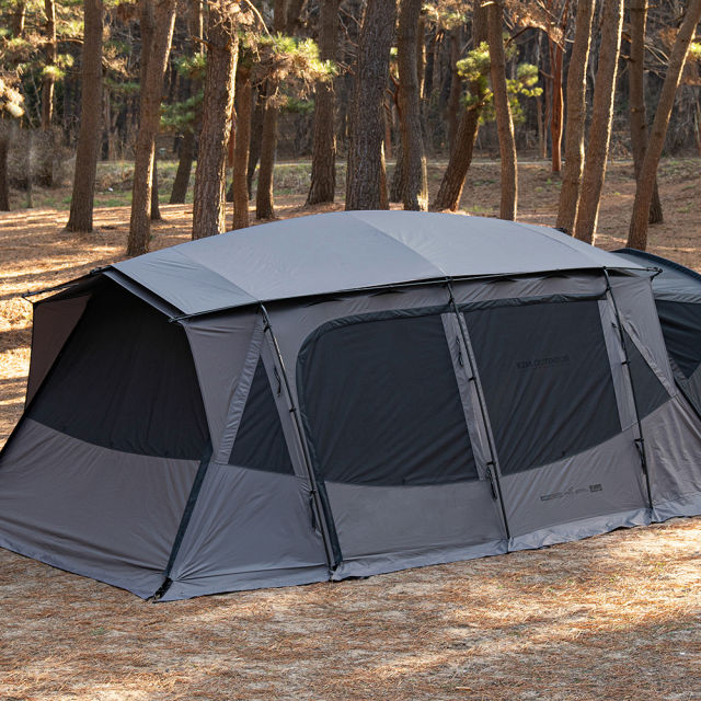 벤투스 텐트 4인용 리빙쉘 터널형 거실형 쉘터 캠핑텐트 분리형 베스티블 포함
