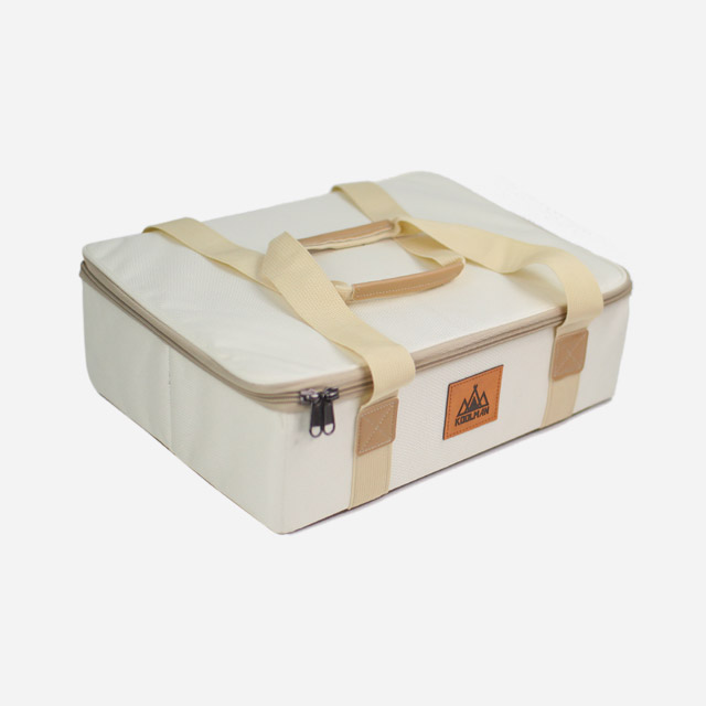 KOOLMAN 쿨맨 캠핑 IGT 플랫 버너 하드케이스 수납 가방 아이보리