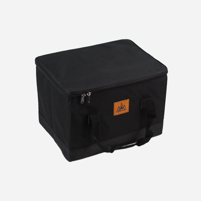 KOOLMAN 쿨맨 캠핑가방 접이식 하드케이스 수납 S 블랙 (브라운/그린/아이보리)