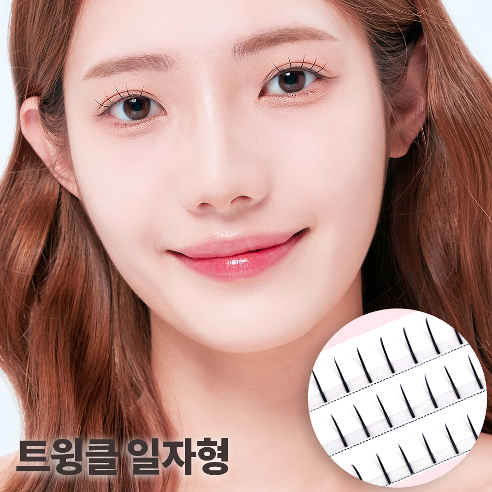 셀프천사 가닥 속눈썹 붙이기 부분 연장 인조 트윙클 A형 - 상세 이미지 4