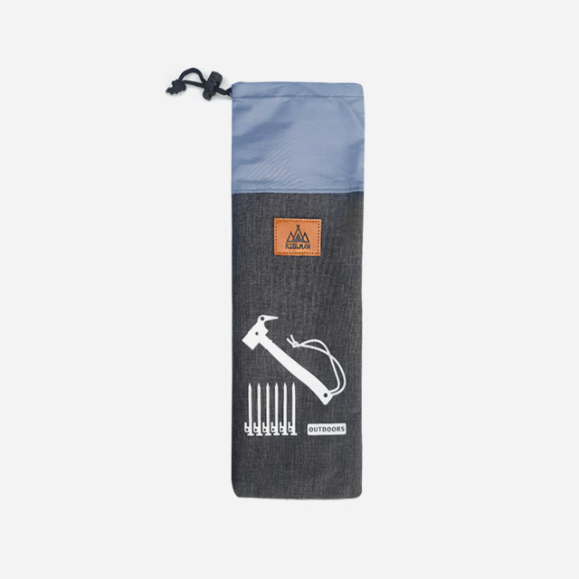 KOOLMAN 쿨맨 캠핑 단조팩 보관 파우치 수납 정리 M, 그레이