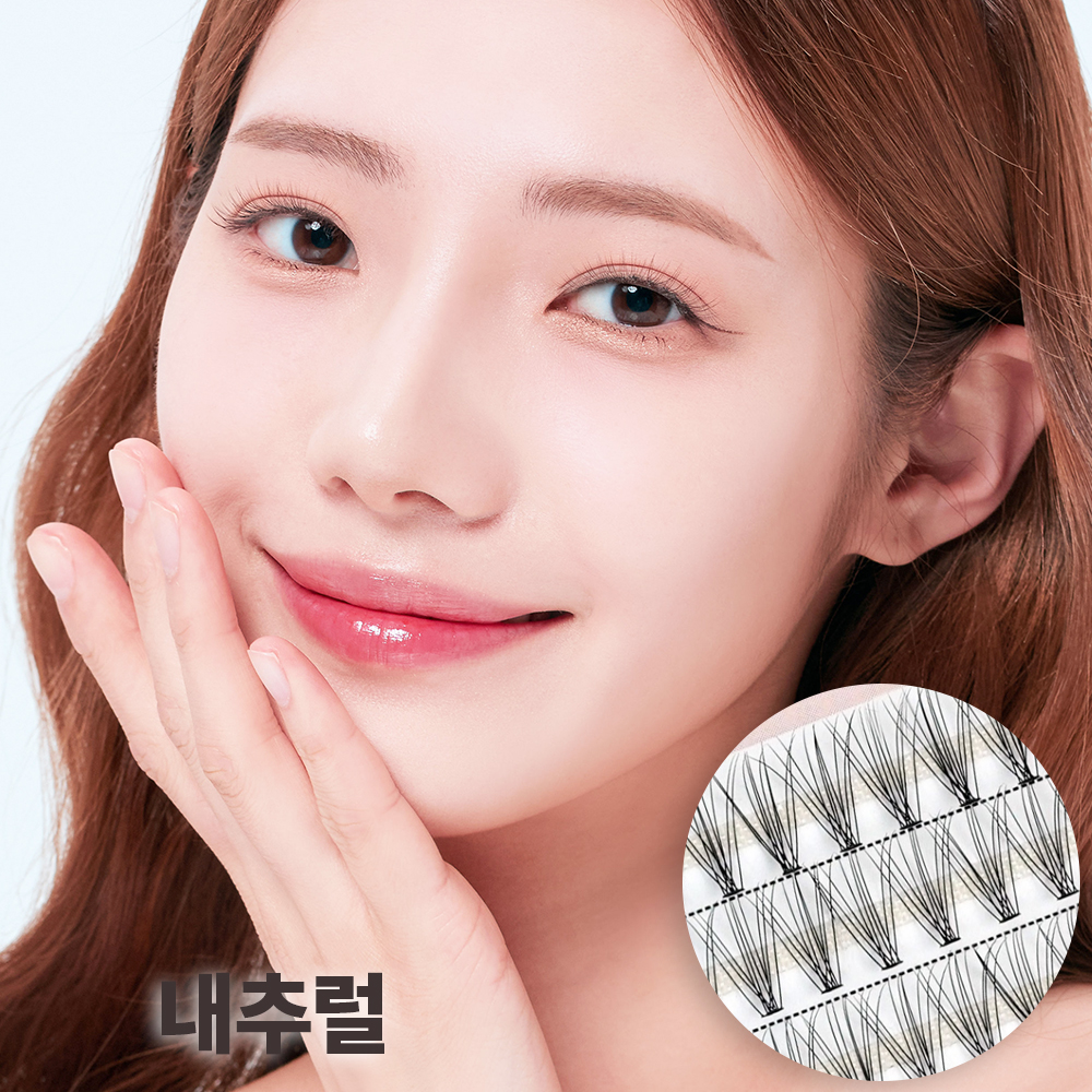 셀프천사 가닥 속눈썹 붙이기 부분 연장 인조 트윙클 A형 - 상세 이미지 5