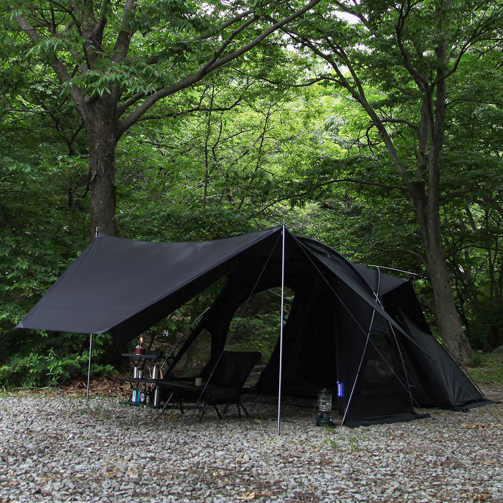 블루폴 아우라 텐트 세미 리빙쉘 돔 캠핑텐트 모스카키