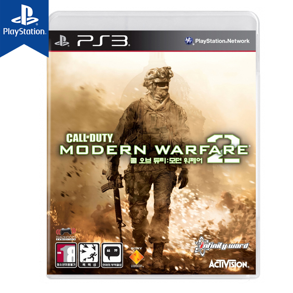 PS3 콜 오브 듀티 모던 워페어 2 국내정발 영어 새제품 CD