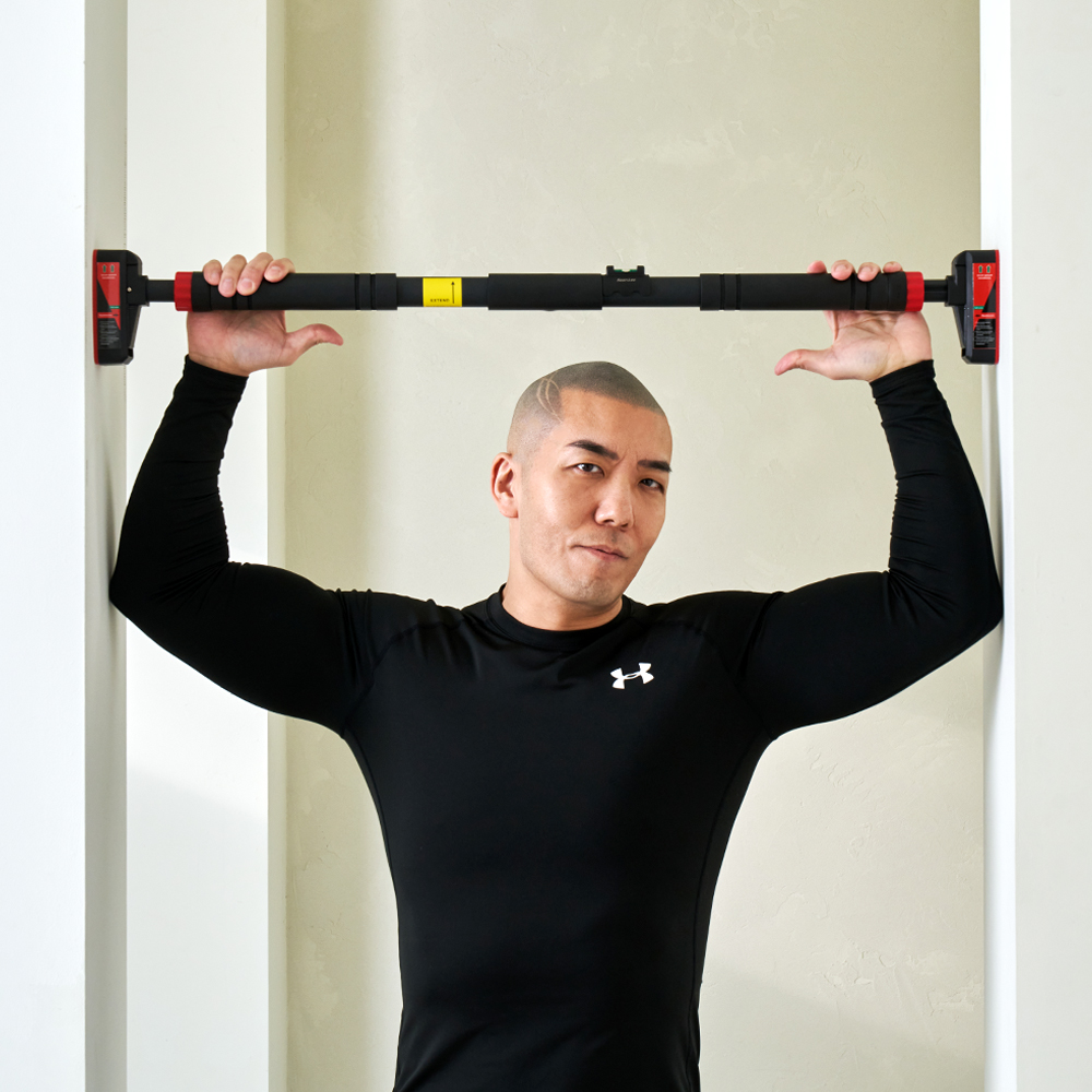 숀리 문틀 철봉 가정용 턱걸이 운동 기구 실내 풀업바 방문 장축 도어짐 홈트