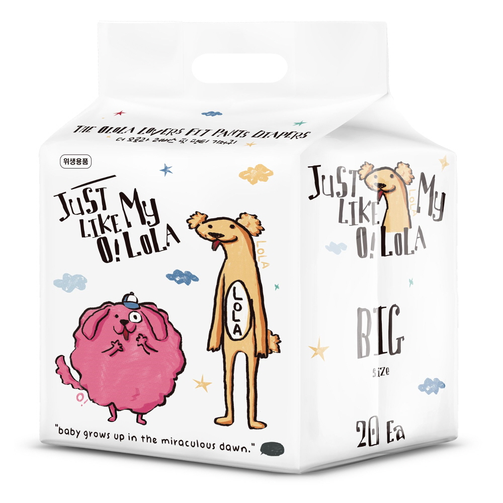 오로라 러버스핏 팬티 기저귀체험팩 1팩 낮밤기저귀 아기기저귀샘플 퀵에어레스트 드라이